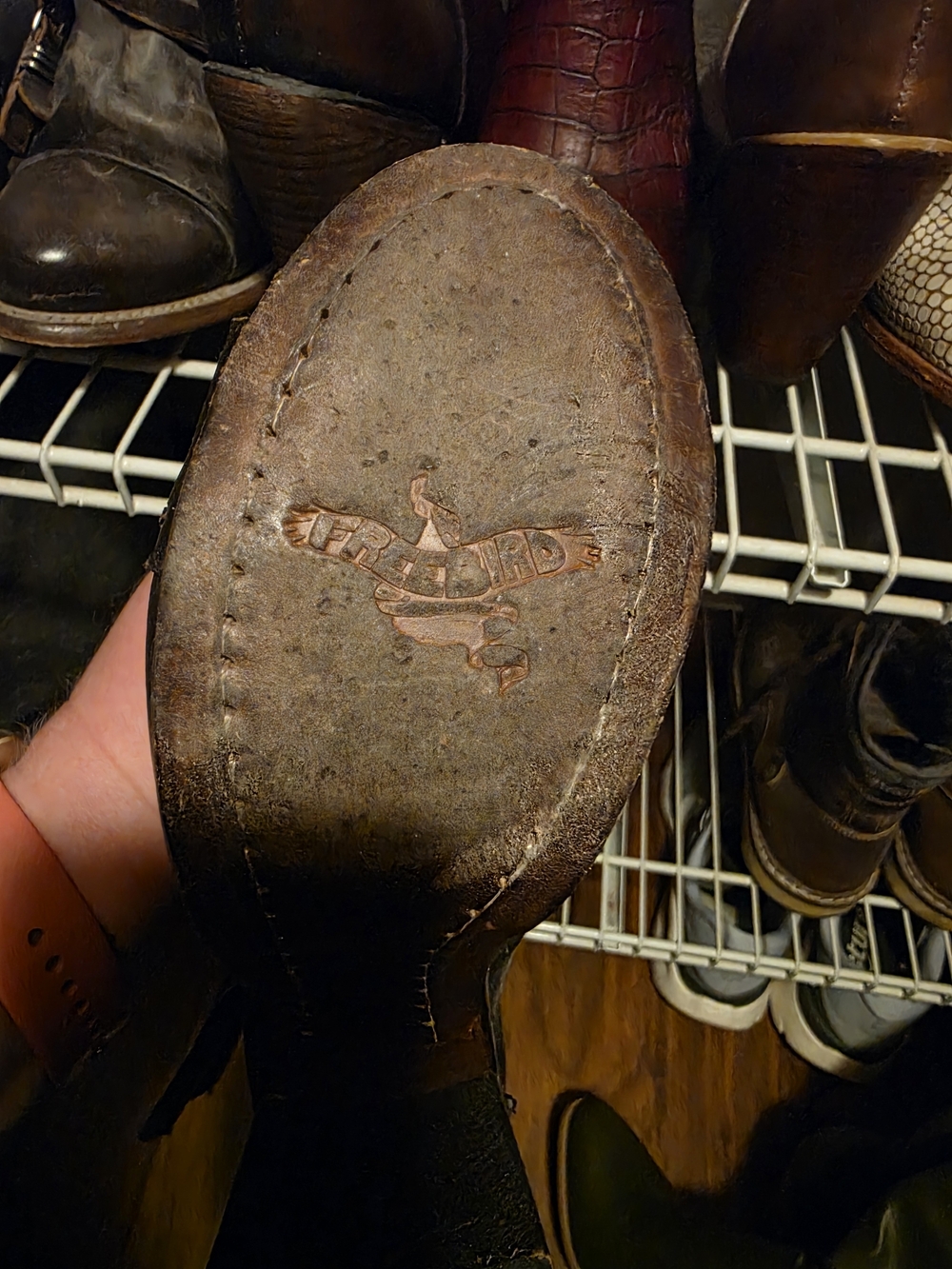 Freebird by Steven Distressed Brown Leather Zip & Buckle Heeled Ankle Boots - Picture 2 of 5